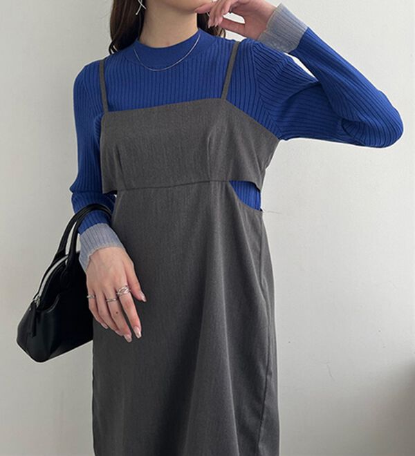 GeeRA（ジーラ）の「サイドカットアウトキャミワンピース（その他ワンピース）」｜詳細画像