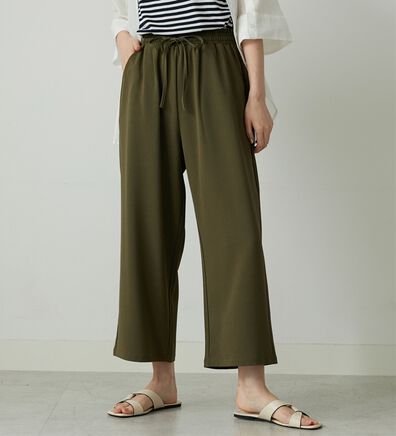 BELLUNA（ベルーナ）の「【接触冷感/UVカット/吸水速乾/イージーケア】カナパストレッチ素材ワイドパンツ（ワイドパンツ・ガウチョ）」