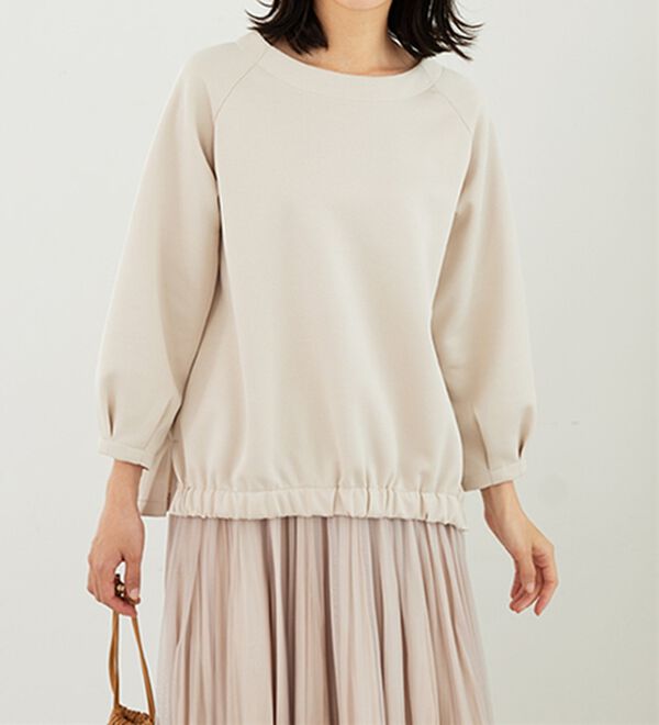 BELLUNA（ベルーナ）の「軽やか！メッシュダンボールプルオーバー（カットソー）」｜詳細画像