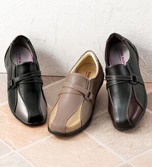 ルフラン（ルフラン）の「＜タビバキ＞配色ベルトデザインシューズ（フラットシューズ）」｜詳細画像