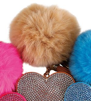 「キラキラハートチャーム（その他ファッション小物）」｜ベージュ