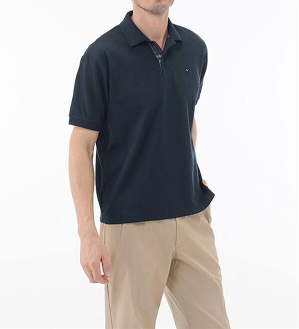 「＜アーノルド　パーマー＞ワンポイント刺しゅう鹿の子ポロシャツ（長袖・半袖）（メンズポロシャツ）」｜詳細画像