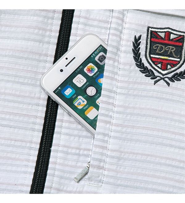 「＜ダンロップ・リファインド＞羽織ってお洒落な裏ボーダージャケット（メンズジャケット）」｜詳細画像