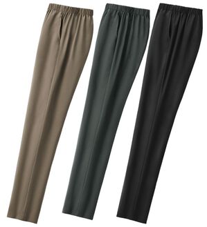 ルフラン（ルフラン）の「【３本組】日本製新お手入れラク！上品パンツ（フルレングスパンツ）」｜詳細画像