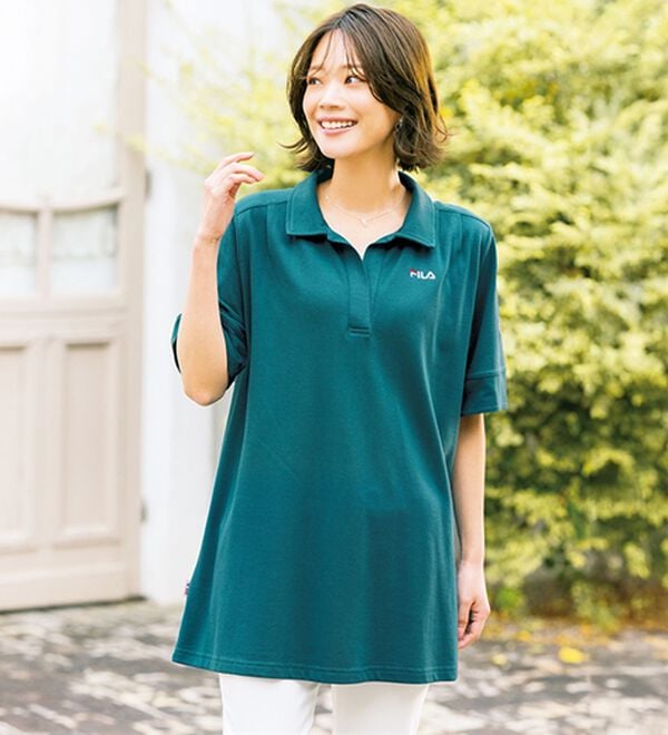ルフラン（ルフラン）の「【３点セット】＜ＦＩＬＡ＞涼やか！インナー付ポロ（ポロシャツ）」｜詳細画像