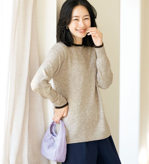 ルフラン（ルフラン）の「肌心地やわらか＊カラフルニット（ニット・セーター）」｜詳細画像