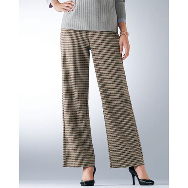 BELLUNA（ベルーナ）の「やわらかニットジャカードワイドパンツ（ワイドパンツ・ガウチョ）」｜詳細画像