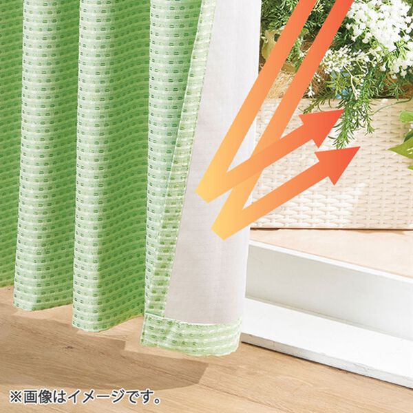 「１００サイズ防音・断熱・保温１級遮光・形状記憶付カーテン（ドレープカーテン）」｜詳細画像