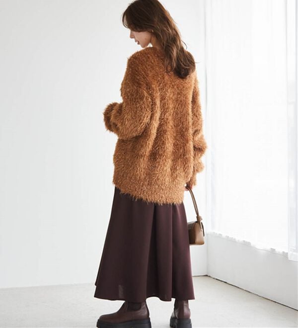 RANAN（ラナン）の「ラメ2WAYシャギーニットカーディガン（ニットカーディガン）」｜詳細画像