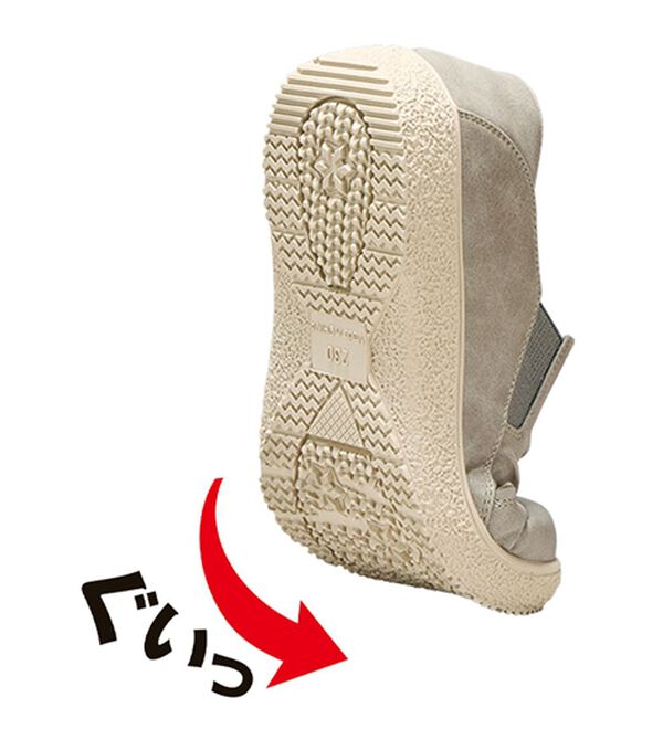 BELLUNA（ベルーナ）の「＜ｍｏｚ＞くるみボタンギャザースリッポン（スリッポン）」｜詳細画像