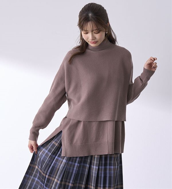 BELLUNA（ベルーナ）の「着回し自在！ニットベストアンサンブル（アンサンブル）」｜詳細画像