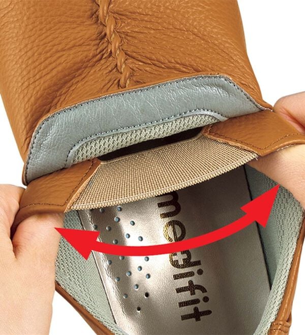 ルフラン（ルフラン）の「メディフィット５Ｅギャザーウォーキング（フラットシューズ）」｜詳細画像