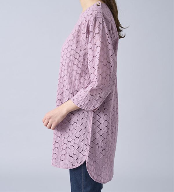 BELLUNA（ベルーナ）の「綿１００％サークルレース素材チュニック（チュニック）」｜詳細画像