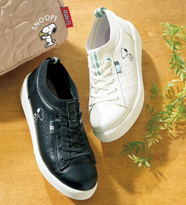 BELLUNA（ベルーナ）の「＜ピーナッツ＞履き口ゴムスニーカー（スニーカー）」｜詳細画像