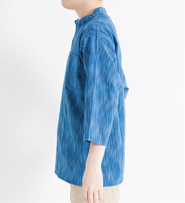 「ざっくり木綿のゆったりリラックスシャツ（メンズシャツ）」｜詳細画像