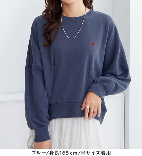 Viola e Viola（ヴィオラ エ ヴィオラ）の「【ビバリーヒルズポロクラブ】コクーンシルエットスウェット（カットソー）」｜詳細画像