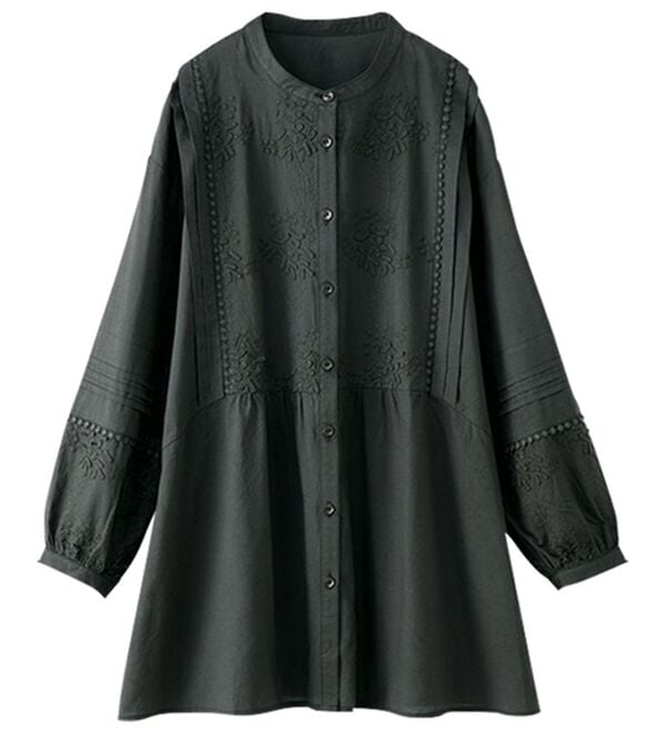 BELLUNA（ベルーナ）の「モチーフレースピンタック使いチュニック（チュニック）」｜詳細画像