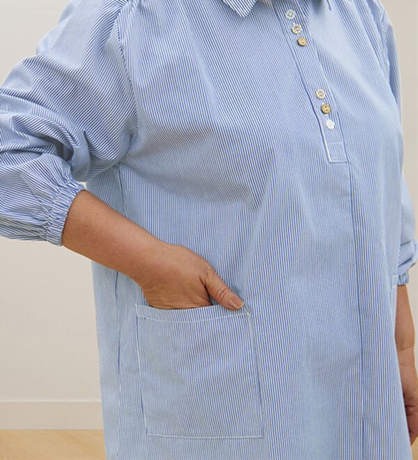 ルフラン（ルフラン）の「【３色組】大活躍！アイロンいらずのかっぽうシャツ（シャツ）」｜詳細画像