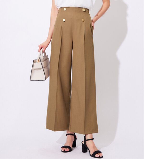 TOGA PULLA キュロット 金ボタンワイドパンツクロップドパンツ