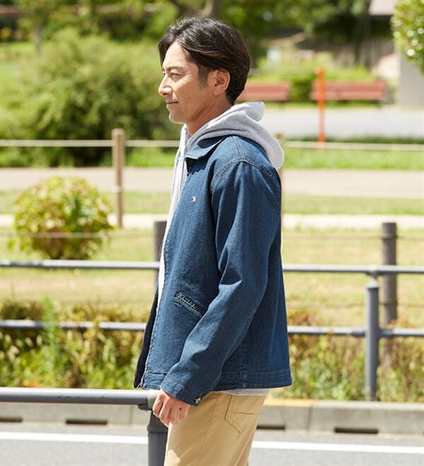 「＜アーノルド　パーマー＞ワンポイントデニムジャケット（メンズジャケット）」｜詳細画像