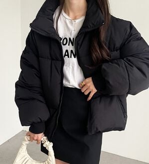 GeeRA（ジーラ）の「スタンドカラーフェイクダウンジャケット（ダウンコート・ジャケット・ベスト）」｜詳細画像