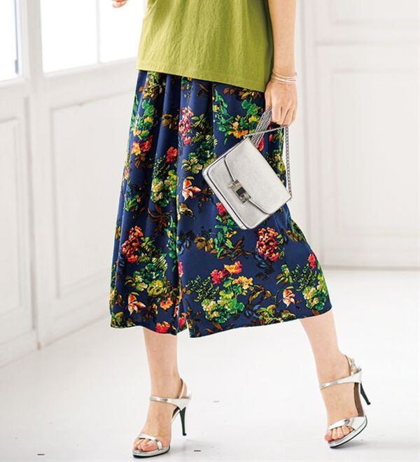 BELLUNA（ベルーナ）の「レーヨンポケット付ガウチョパンツ（ワイドパンツ・ガウチョ）」｜詳細画像