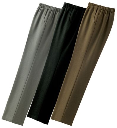 ルフラン（ルフラン）の「【３本組】日本製ふわふわ裏起毛お出かけパンツ（フルレングスパンツ）」