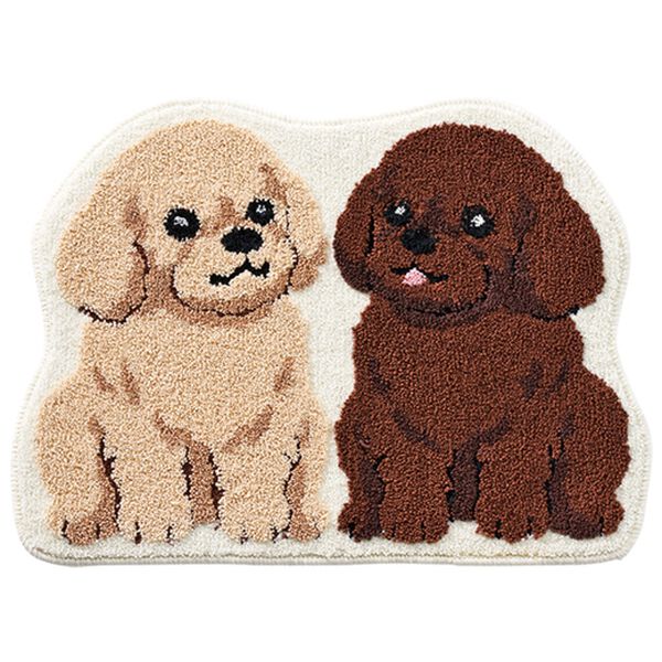 「かわいいアニマル吸水マット（バスマット）」｜プードル