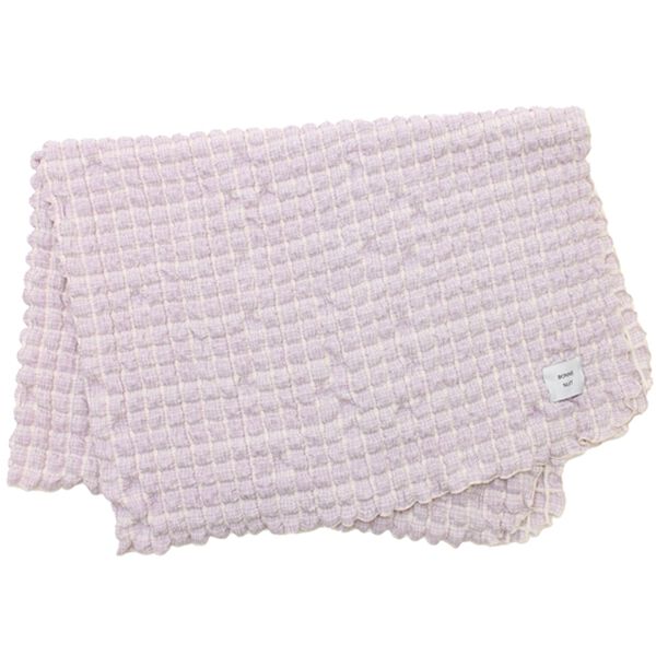 iellio（イエリオ）の「ポップコーンマルチカバー＜ソファーカバー・ブランケット＞（毛布・ブランケット）」｜チェックラベンダー