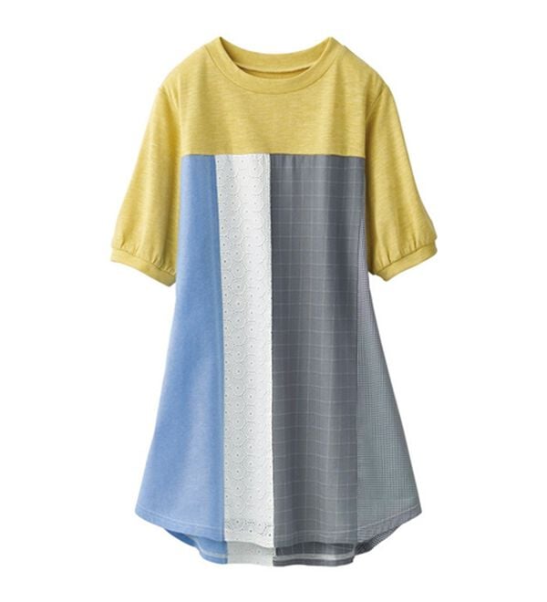 LAVIENNE（ラヴィエンヌ）の「【３色組】着るだけでかわいい！切替チュニック（チュニック）」｜詳細画像