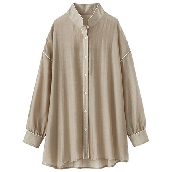 BELLUNA（ベルーナ）の「着るＵＶ対策！テンセル（ＴＭ）繊維混シアーシャツ（シャツ）」｜詳細画像