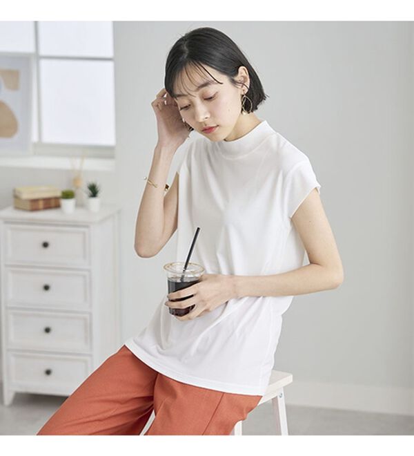 BELLUNA（ベルーナ）の「脱Ｔシャツ！チュールデザイントップス（カットソー）」｜詳細画像