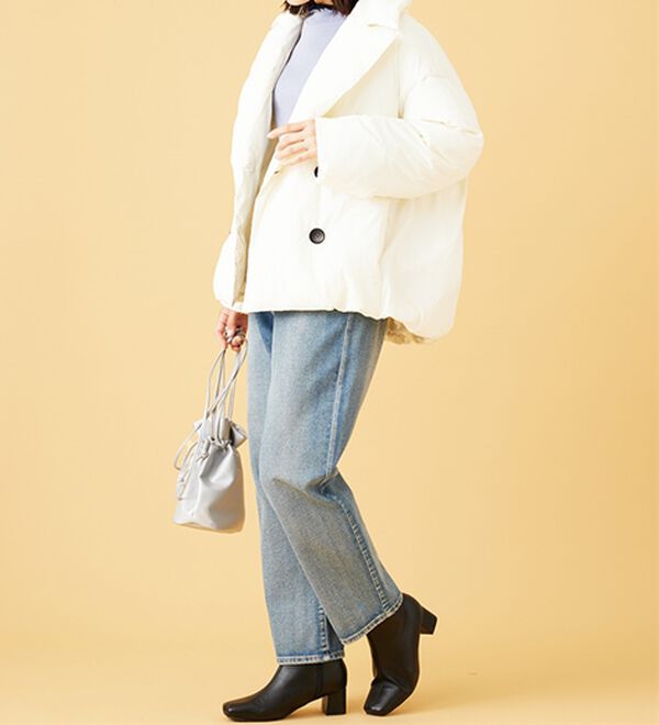 BELLUNA（ベルーナ）の「中わたショート丈ピーコート（ショートコート）」｜詳細画像