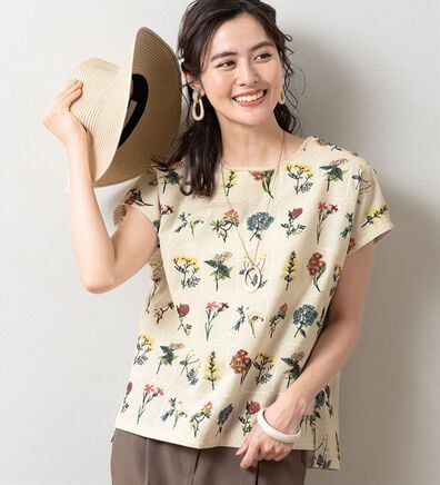 ルフラン（ルフラン）の「華咲く刺しゅうブラウス（ブラウス）」
