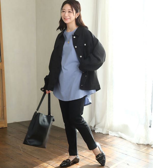 A HAPPY MARILYN（アハッピーマリリン）の「【Ｌ～９Ｌ】まるで魔法のお腹カバー、綿１００％裾フレアＴシャツ。（Tシャツ）」｜詳細画像