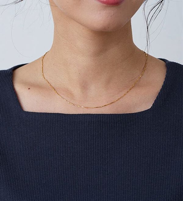 Pierrot（ピエロ）の「【ネックが選べる】テレコリブカットソー（カットソー）」｜詳細画像