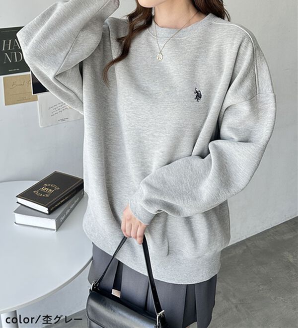 GeeRA（ジーラ）の「【U.S. POLO ASSN.】表ピーチ裏起毛スウェット（トレーナー・スウェット）」｜詳細画像