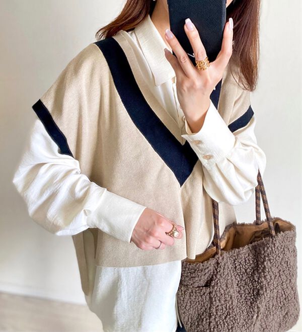 BELLUNA（ベルーナ）の「【低身長さん向け】ポケットデザインゆったりシャツ（シャツ）」｜詳細画像