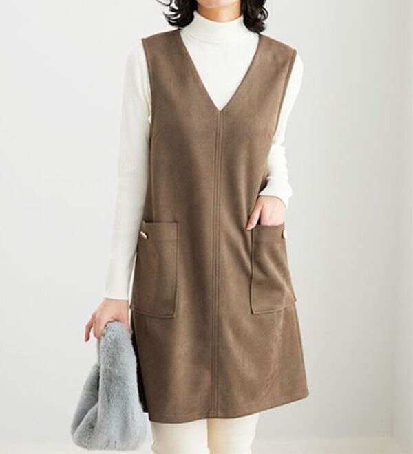 BELLUNA（ベルーナ）の「リブニットタートルプルオーバー（ニット・セーター）」｜詳細画像