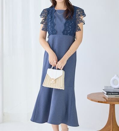 alotta（アロッタ）の「フラワーレースデザイン華やか上品ワンピース（その他ワンピース）」