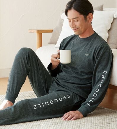 「＜クロコダイル＞リカバリーウェア上下セット（メンズルームウェア）」