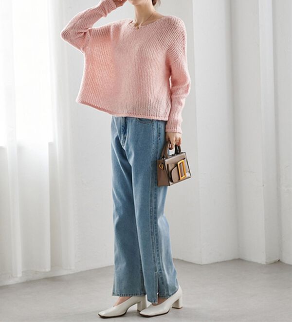 RANAN（ラナン）の「モヘアタッチローゲージシアーニット（ニット・セーター）」｜詳細画像