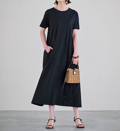 RANAN（ラナン）の「＜ＢＣ＞綿１００％ひんやりポケット付マキシワンピース（その他ワンピース）」