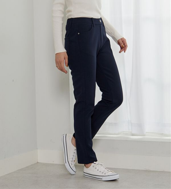 BELLUNA（ベルーナ）の「【選べる2丈】きれい見えボンディングスリムパンツ（フルレングスパンツ）」｜詳細画像