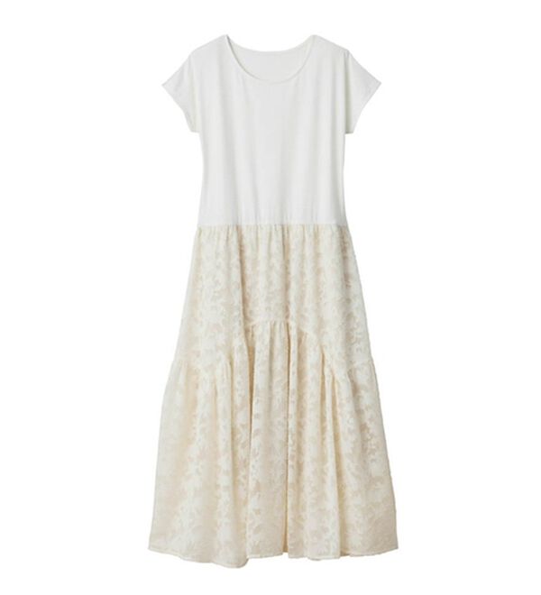 RANAN（ラナン）の「ひんやり！ジャカードドッキングワンピース（ドッキングワンピース）」｜詳細画像