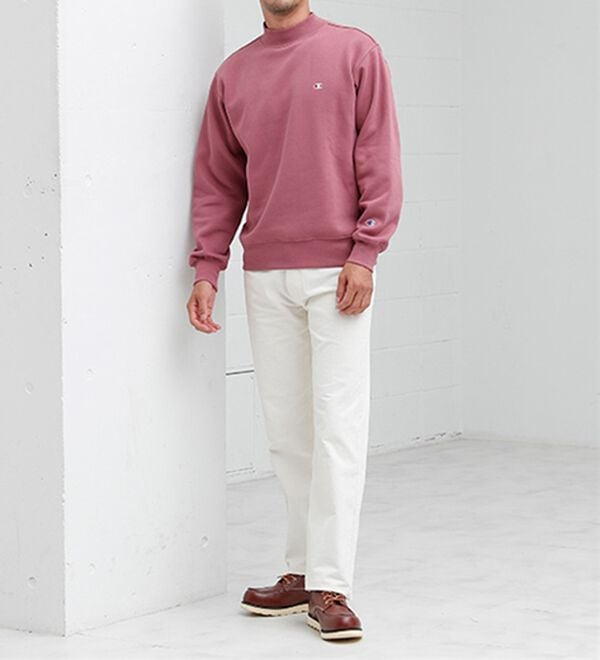 「＜チャンピオン＞モックネック裏起毛トレーナー（メンズトレーナー）」｜詳細画像