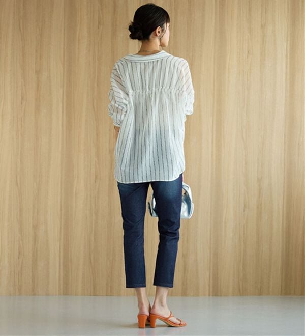 BELLUNA（ベルーナ）の「【再入荷】美ストレッチ素材アンクル丈レギンスパンツ（クロップドパンツ）」｜詳細画像