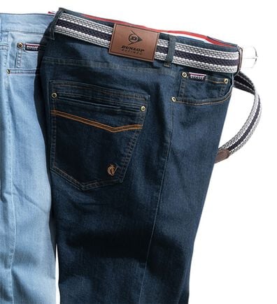 「＜ダンロップ・リファインド&times;コムルヴァン・オム＞冷涼快適プレミアムジーンズ（メンズデニムパンツ）」