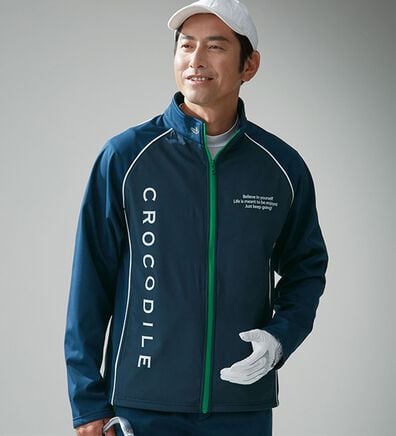 「＜クロコダイル＞防風テック裏フリースジャケット（メンズジャケット）」
