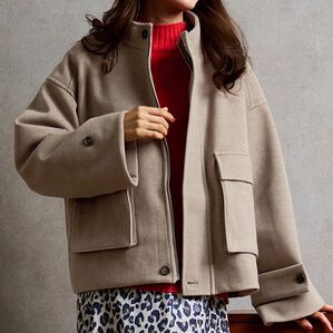 RANAN（ラナン）の「スタンドショートコート（ブルゾン）」｜詳細画像